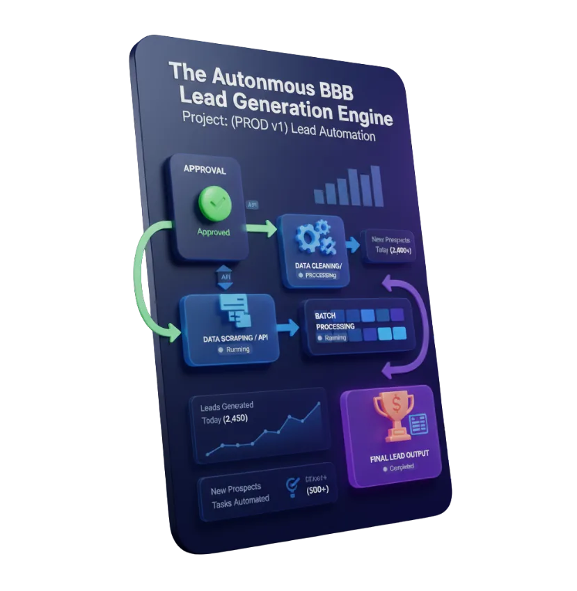 Diagram of the Autonomous B2B Lead Generation Engine