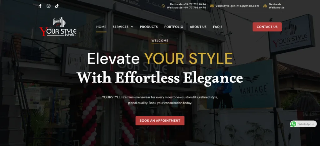 Screenshot of YOUR STYLE – For Quality Reliability