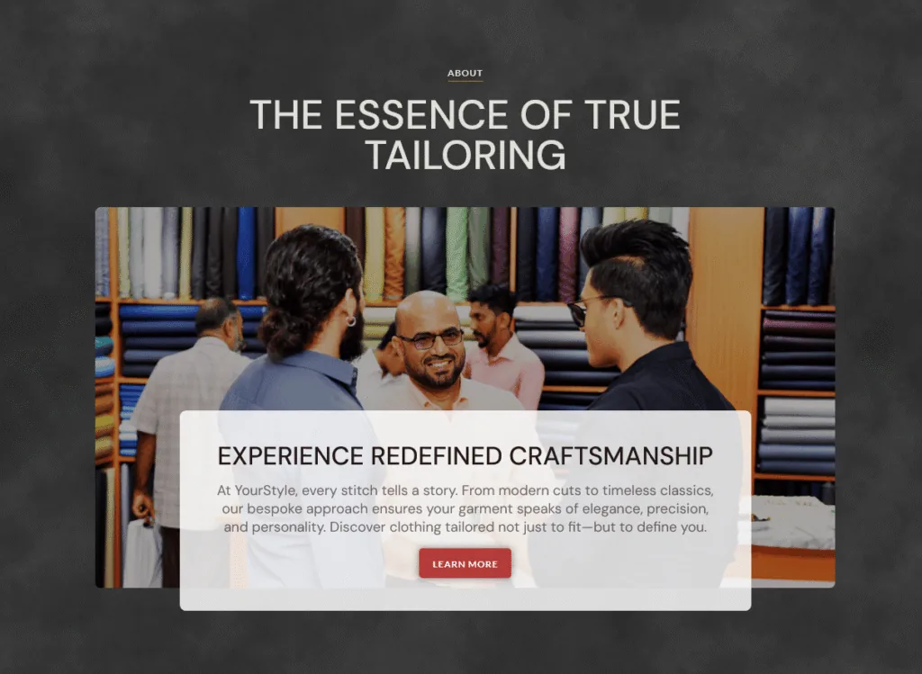 Screenshot of YOUR STYLE – For Quality Reliability