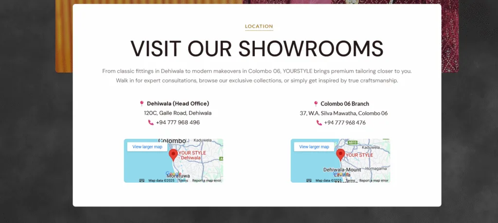 Screenshot of YOUR STYLE – For Quality Reliability