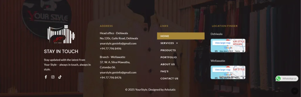 Screenshot of YOUR STYLE – For Quality Reliability