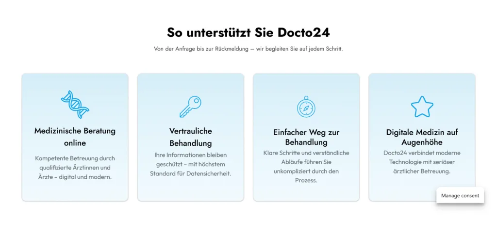 Screenshot of Telemedizin Plattform – Digitale Arztberatung Online Rezepte