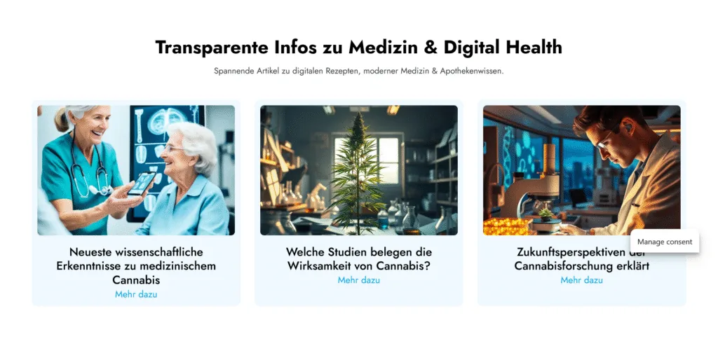 Screenshot of Telemedizin Plattform – Digitale Arztberatung Online Rezepte