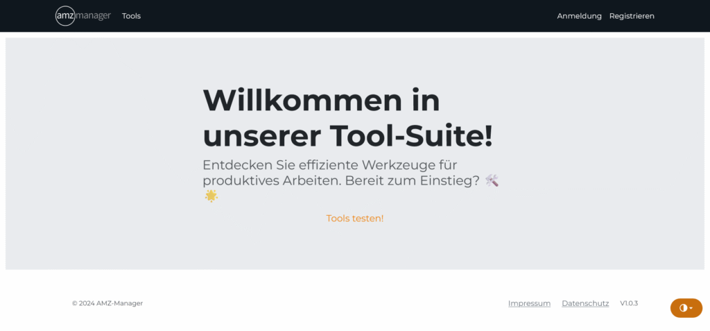Screenshot of AMZ Manager KI Tools