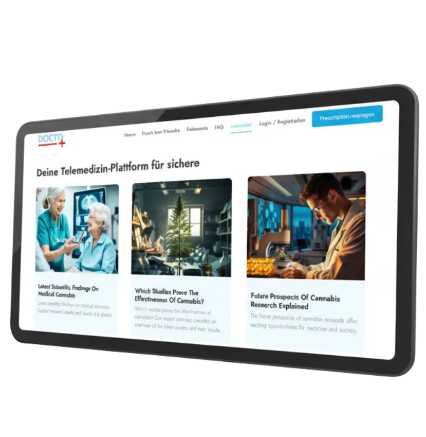 The Docto24 telemedicine platform shown on a tablet